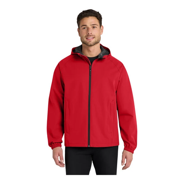 Port Authority J407 Unisex Customizable Rich Red Essential Rain Jacket - 3X