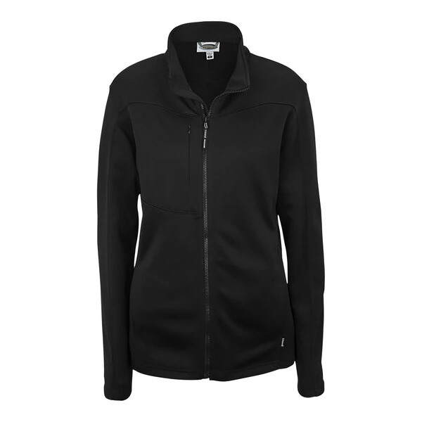 Edwards 6440 Women's Customizable Black Performance Tek Full-Zip Sweater / Jacket - Fleece - Extra Large