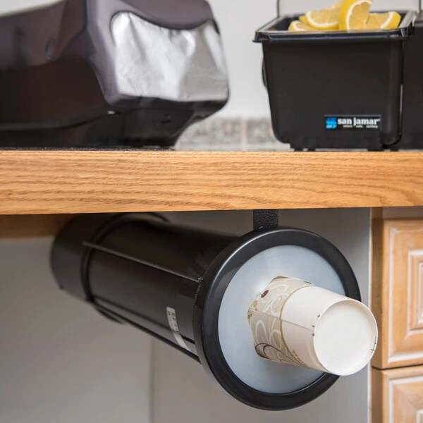 San Jamar C2410SM EZ-Fit® Surface Mount 8 - 46 oz. Cup Dispenser