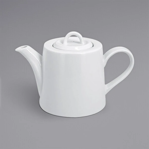 RAK Porcelain Access 15.2 oz. Porcelain Teapot with Lid - 4/Case