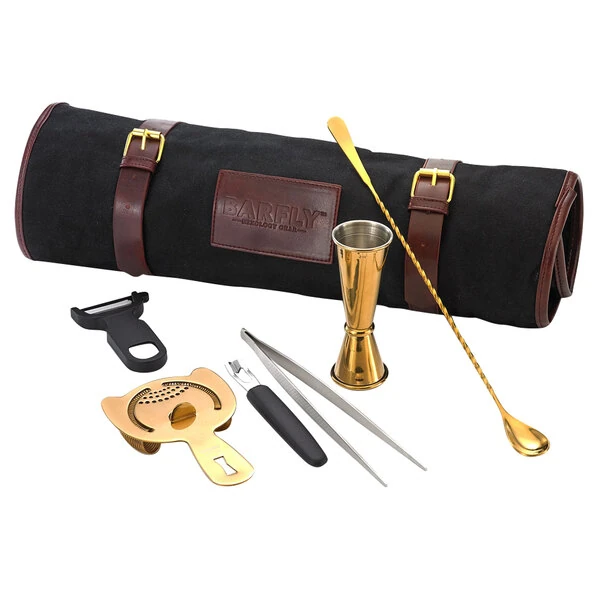 Barfly® M37100GD Essential 7-Piece Gold-Plated Cocktail Kit