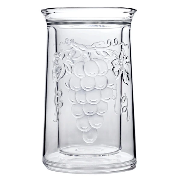 Franmara 8524 Grape Customizable 50 oz. Double-Wall Acrylic Single Bottle Cooler