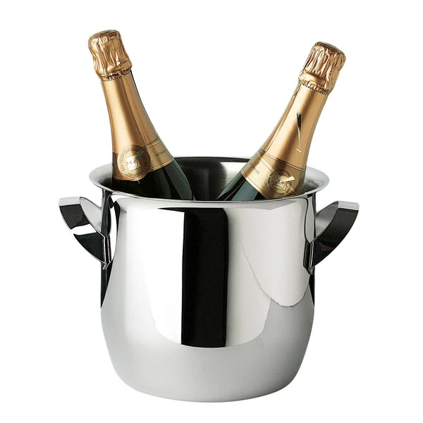 Franmara 4031 Triomphe 5.5 Qt. Customizable Ultra-High Polished Stainless Steel Wine Bucket