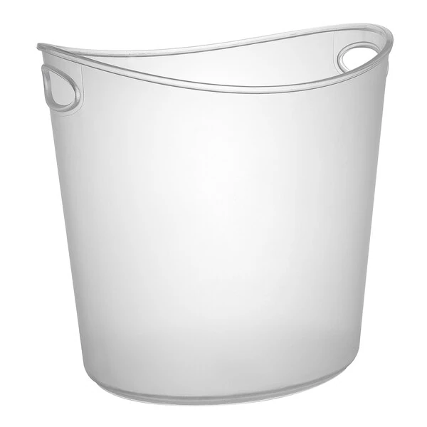 Fineline 3404 Platter Pleasers 1 Gallon Clear Ice Bucket - 6/Case