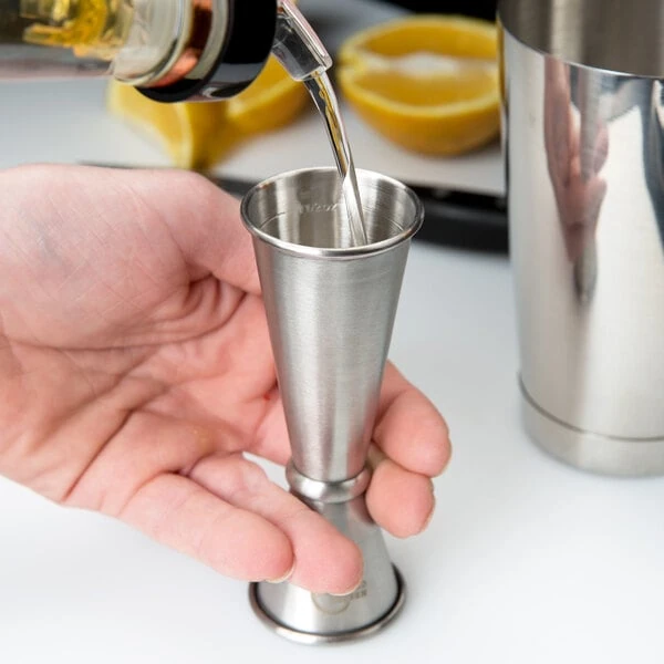 Barfly® M37005 1 oz. & 2 oz. Stainless Steel Japanese Style Jigger
