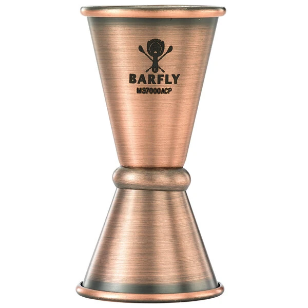 Barfly® M37000ACP 0.5 oz. & 0.75 oz. Antique Copper Japanese Style Jigger
