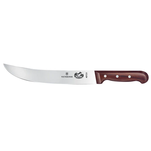 Victorinox 5.7300.25-X3 10" Curved Cimeter Knife with Wood Handle