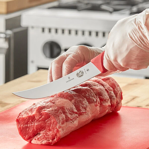 Victorinox 8" Breaking Knife with Red Fibrox Handle 5.7201.20