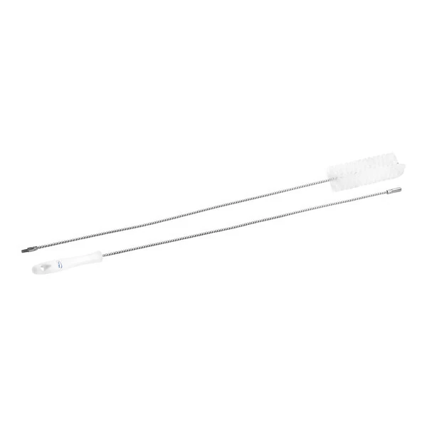 Vikan 2" x 59 1/8" White Medium Polyester Tube Brush 53875