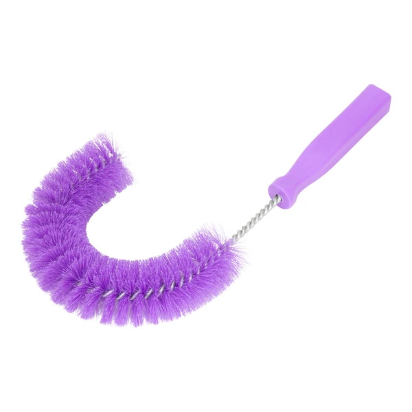 Carlisle Sparta 11 1/2" Purple Clean-In-Place Hook Brush 41100EC68
