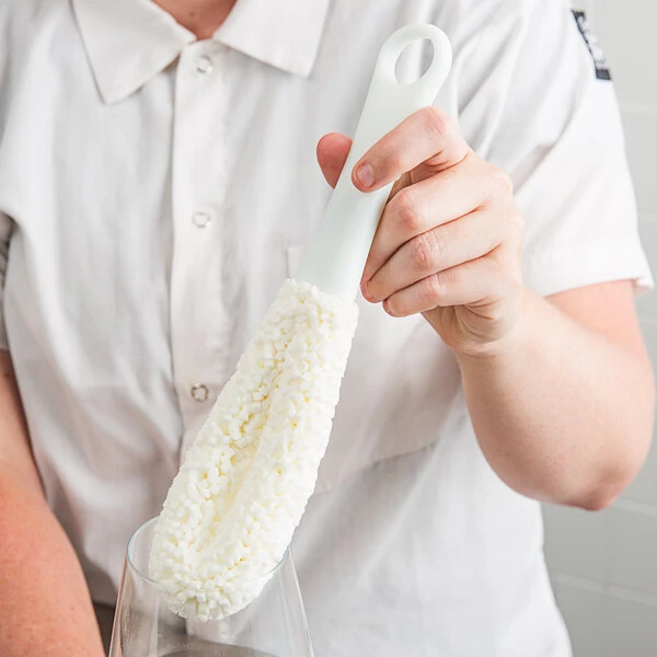 Franmara 9191 5" Glassware Washing Brush with Foam Loop Head