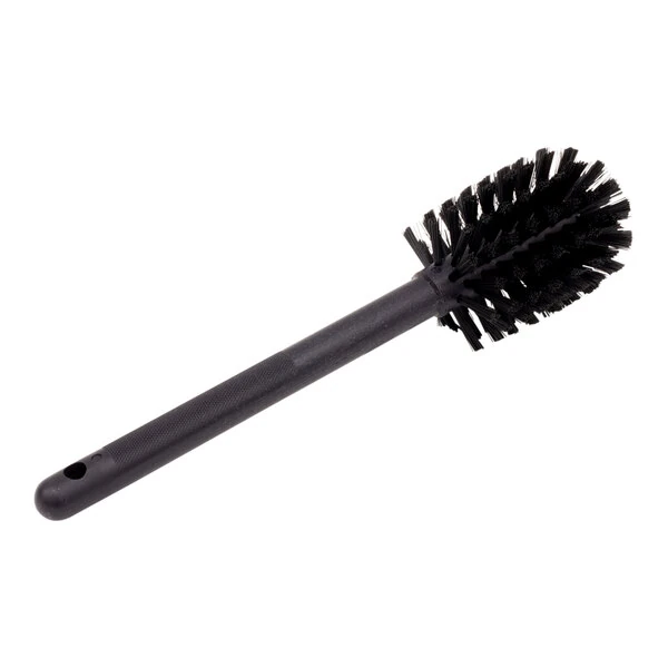 Carlisle Sparta 12" Black Carafe and Server / Bottle Cleaning Brush - 2 3/4" Bristle Diameter 40000EC03