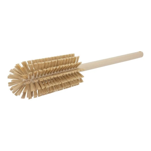 Carlisle Sparta 16" Tan Carafe and Server / Bottle Cleaning Brush - 3 1/4" Bristle Diameter 40001EC25