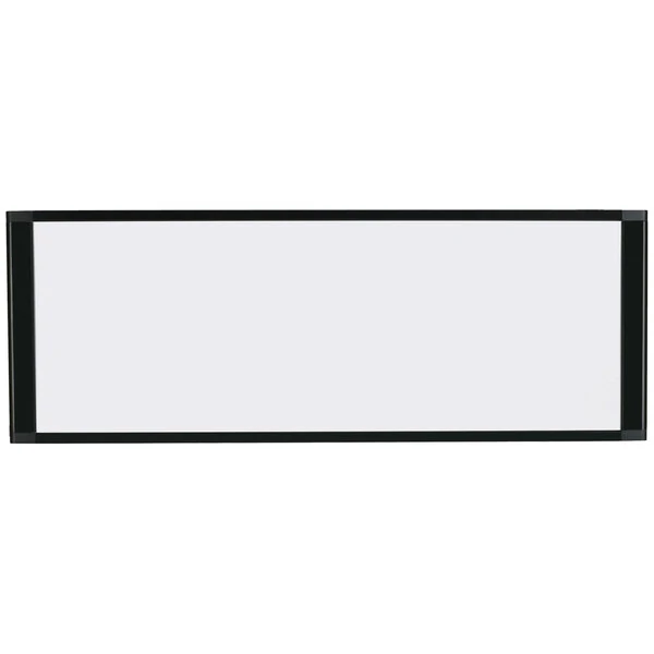 MasterVision Cubicle Workstation 36" x 18" Magnetic Steel Whiteboard with Black Aluminum Frame MA10007705