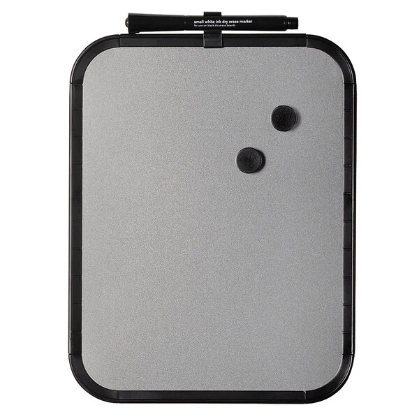 MasterVision CLK020402 11" x 14" Magnetic Lacquered Steel Dry Erase Board with Marker and Magnets