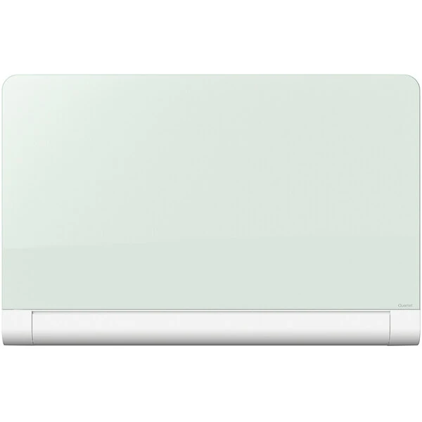 Quartet G8548HT Horizon 85" x 48" Magnetic Glass Markerboard with Hidden Tray