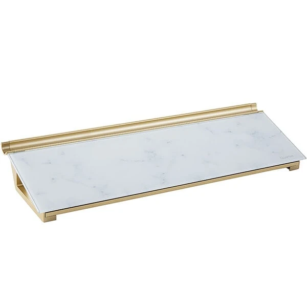 Quartet GDP186M 18" x 6" Marble Frameless Glass Dry Erase Desktop Computer Pad