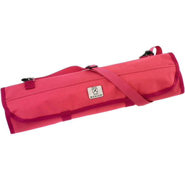 Mercer Culinary M30007PK Pink 8 Pocket Knife Roll