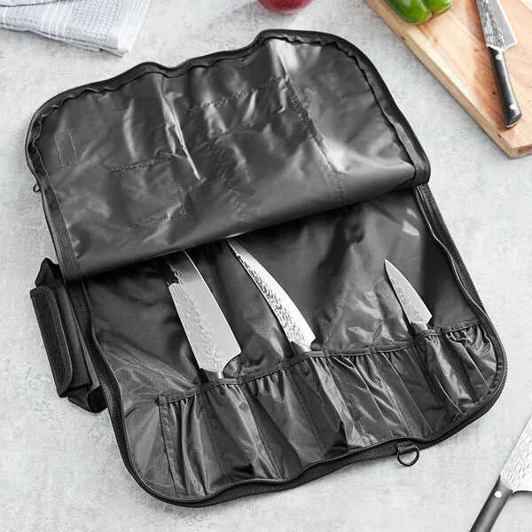 Kai KA0880 Black 8 Pocket Knife Roll