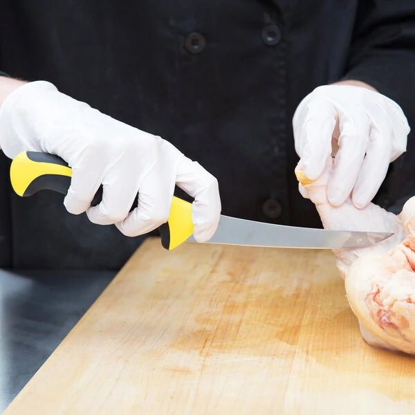 Mercer Culinary M23820YL Millennia Colors® 6" Curved Stiff Boning Knife with Yellow Handle