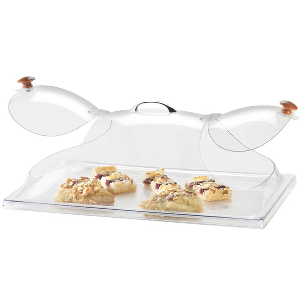 Cal-Mil 361-12 Classic Clear Dome Display Cover with Double End Opening and Doors - 12" x 20" x 7 1/2"