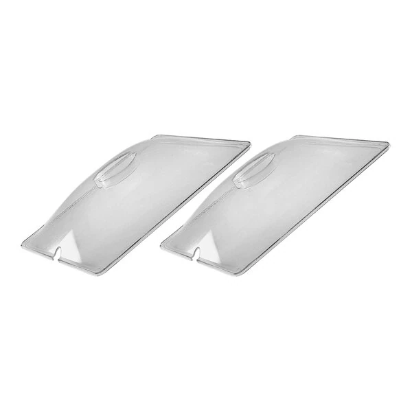 Cadco CL-2 Half Size Clear Polycarbonate Lid for WTBS-23P and CMLB-CSLP - 2/Pack