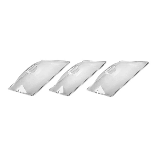 Cadco CL-3 Third Size Clear Polycarbonate Lid for WTBS-23P and CMLB-CSLP - 3/Pack