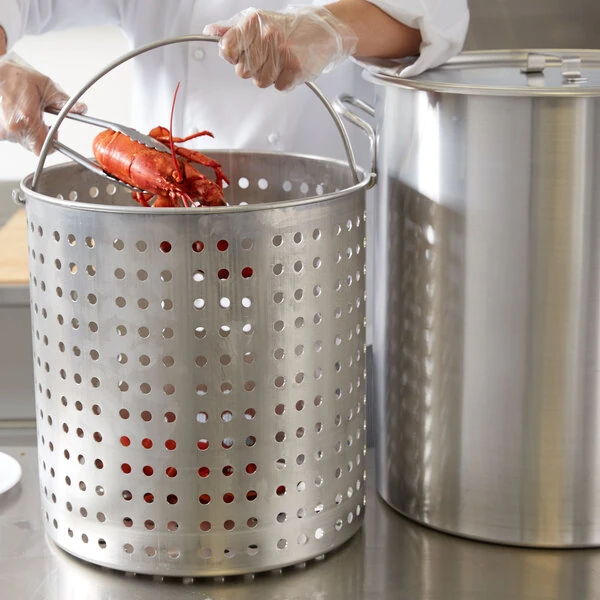 Vollrath 68273 Wear-Ever 80 Qt. Boiler / Fryer Set