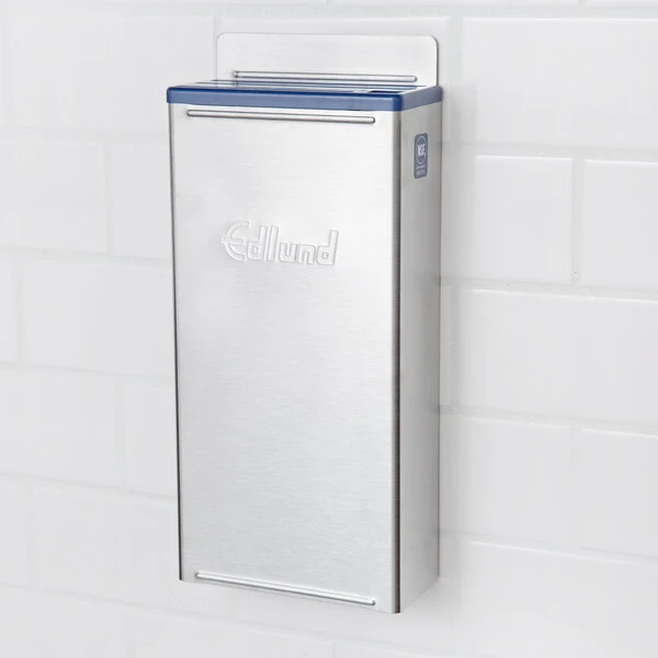 Edlund KR-50 4-Slot HACCP Enclosed Stainless Steel Knife Rack with Blue Insert