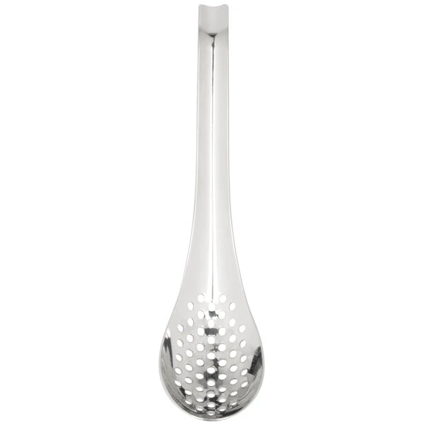 Mercer Culinary M35162 Barfly® 6 3/4" Stainless Steel Perforated Spherificiation Spoon