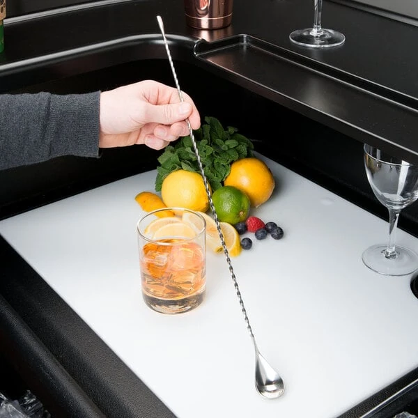 Barfly® M37014 19 5/8" Stainless Steel Classic Bar Spoon with Weighted End