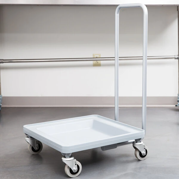 Cambro CDR2020H Soft Gray Camdolly Dish / Glass Rack Dolly with Handle