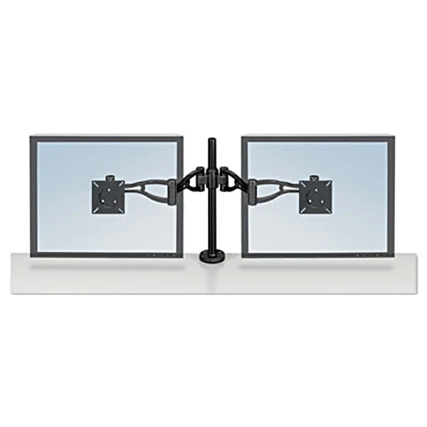 Fellowes 8041701 Desk Mount Black Dual Monitor Arm