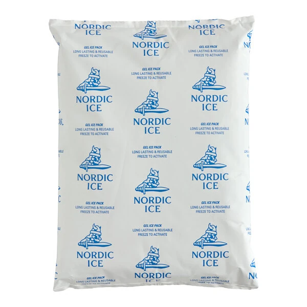 Nordic NI48 48 oz. 10 1/2" x 7 1/2" x 1 1/4" Gel Cold Pack - 12/Case