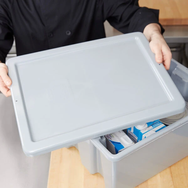 Rubbermaid® FG172000GRAY Tote Box Lid for Rubbermaid® 1721 & 1722