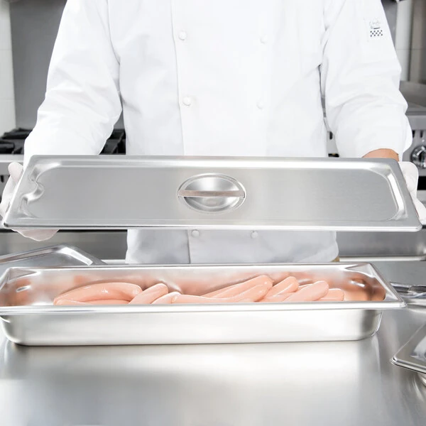 Vollrath 93500 Half Size Long Stainless Steel Solid Cover for Super Pan 3® and Super Pan V®