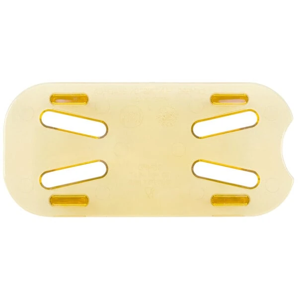 Cambro 90HPD150 1/9 Size Amber High Heat Drain Tray