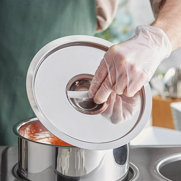 Choice 8.25 Qt. Stainless Steel Bain Marie Cover