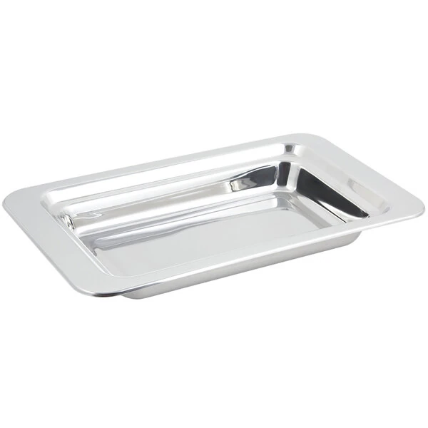 Bon Chef 5206 19 1/2" x 12" x 2 1/2" Stainless Steel Rectangular Plain Design Food Pan