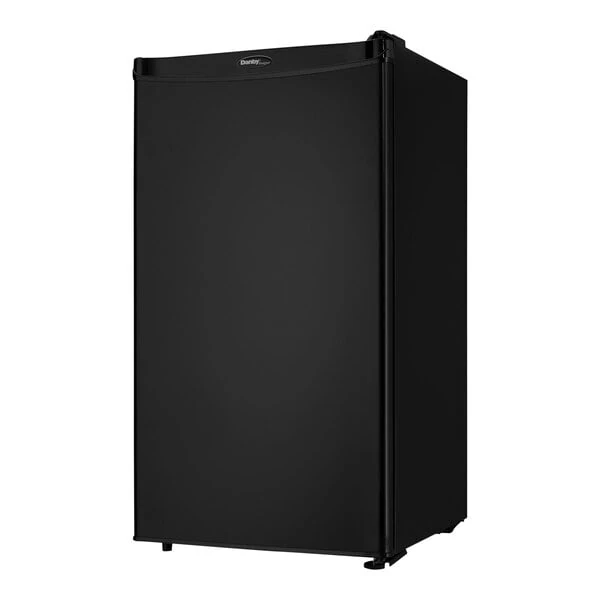 Danby DCR032A2BDD Designer 3.2 Cu. Ft. Black Solid Door Reach-In Refrigerator / Freezer