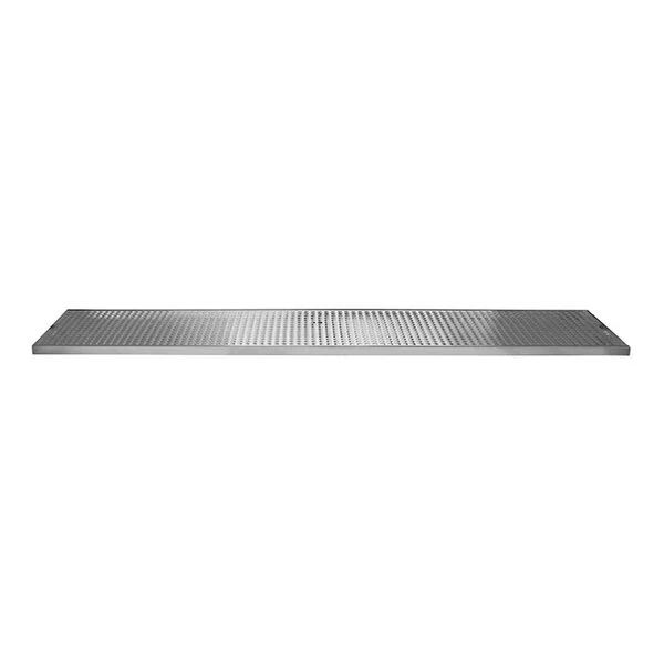 Micro Matic DP-120D-51-P 51" x 5" Stainless Steel Surface-Mount Beer Drip Tray with Drain
