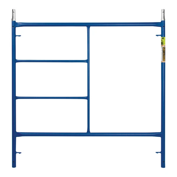 Metaltech SaferStack 60" x 60" Powder Coated Steel Scaffolding Frame with Two Rungs and T-Locks M-MF6060PS-A