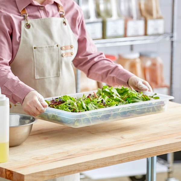 Vigor Full Size 2 1/2" Deep Translucent Polypropylene Food Pan