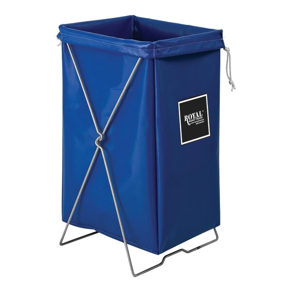 Royal Basket Trucks 30 Gallon Blue Vinyl Hamper Kit R00-BBX-HBK