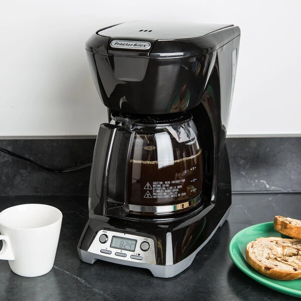 Proctor Silex 43672 Black Programmable 12 Cup Coffee Maker with Auto Shut Off