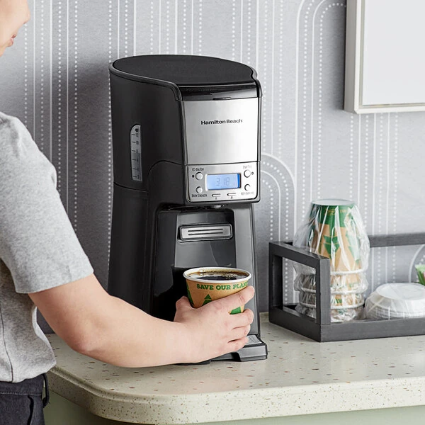 Hamilton Beach 48464 BrewStation Summit Black Single Serving 12 Cup Coffee Maker with Auto Shut Off