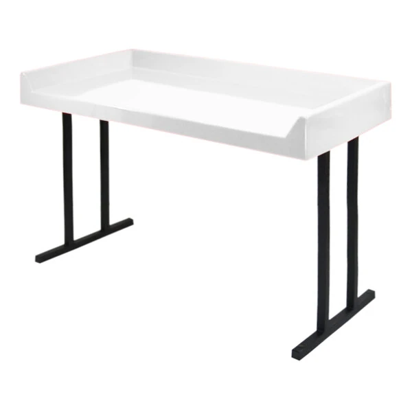 Sol-O-Matic 60" x 30" x 34" White Fiberglass Laundromat Folding Table