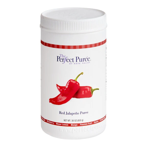 Perfect Puree Red Jalapeno Puree 30 oz. - 6/Case