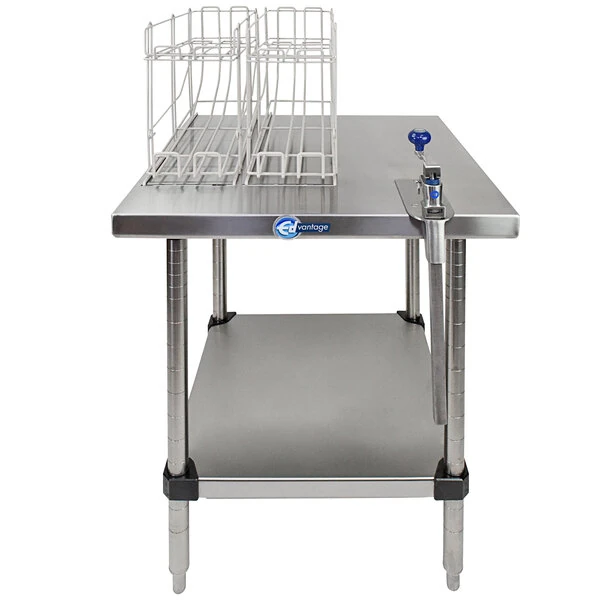 Edlund EDCS-2F Edvantage® Stationary Can Opening Station with SG-2 Light-Duty Manual Can Opener