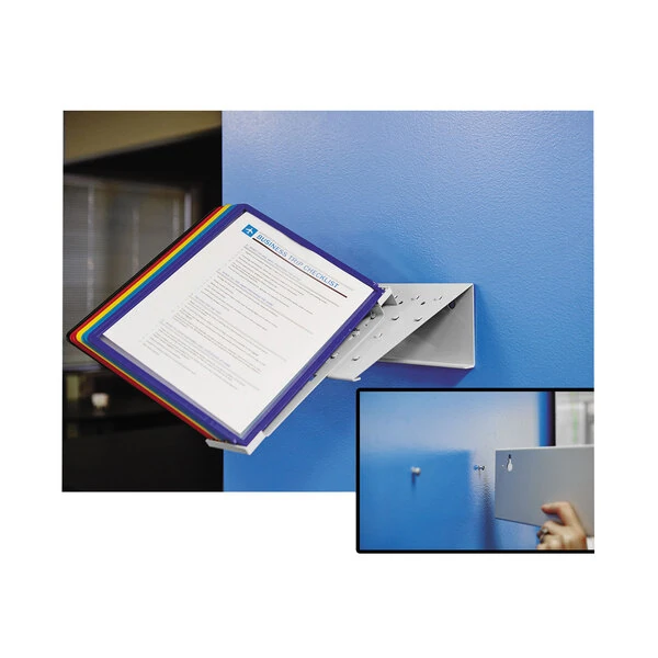 Durable 536000 VARIO Assorted Borders and Panels Letter Sized 10 Panel Desktop Reference System